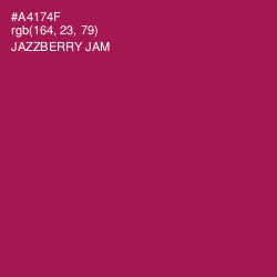 #A4174F - Jazzberry Jam Color Image